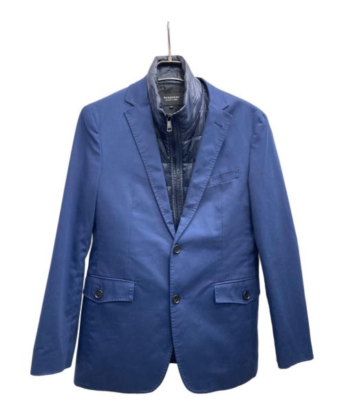 BURBERRY BLACK LABEL（バーバリーブラックレーベル）BURBERRY BLACK LABEL (バーバリーブラックレーベル) ベスト付テーラードジャケット ブルー サイズ:Mの古着・服飾アイテム