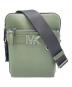 MICHAEL KORS（マイケル・コース）の古着「Hudson Crossgrain Leather Flight Bag」｜グリーン