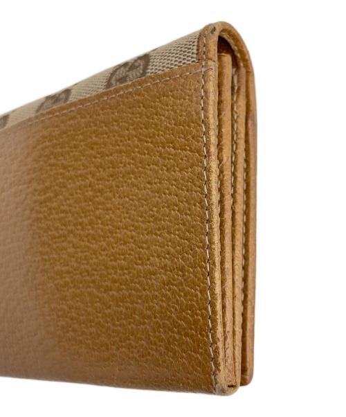 GUCCI（グッチ）GUCCI (グッチ) 長財布 GG ベージュの古着・服飾アイテム