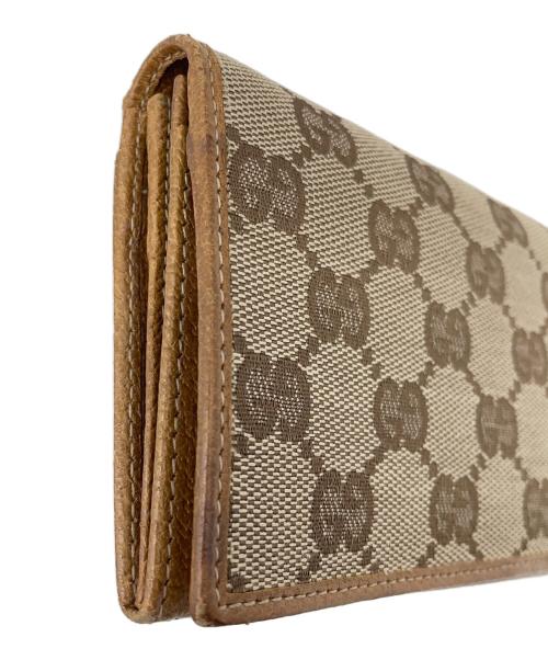 GUCCI（グッチ）GUCCI (グッチ) 長財布 GG ベージュの古着・服飾アイテム