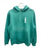 stussyステューシー）の古着「プルオーバーパーカー」｜グリーン