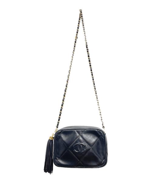 CHANEL（シャネル）CHANEL (シャネル) フリンジチェーンショルダー ブラックの古着・服飾アイテム