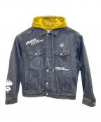 Aape BY A BATHING APEエーエイプ バイ アベイシングエイプ）の古着「デニムジャケット」｜ブラック