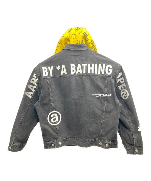 Aape BY A BATHING APE（エーエイプ バイ アベイシングエイプ）Aape BY A BATHING APE (エーエイプ バイ アベイシングエイプ) デニムジャケット ブラック サイズ:Lの古着・服飾アイテム
