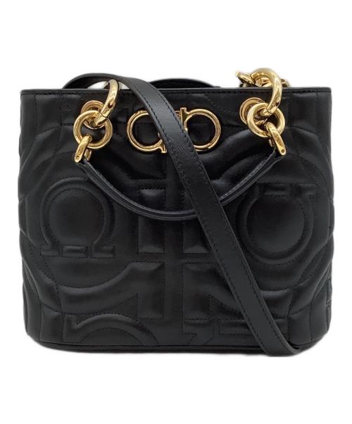 Salvatore Ferragamo（サルヴァトーレ フェラガモ）Salvatore Ferragamo (サルヴァトーレ フェラガモ) ショルダーバッグ ブラックの古着・服飾アイテム