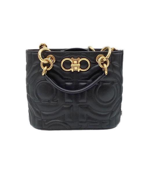 Salvatore Ferragamo（サルヴァトーレ フェラガモ）Salvatore Ferragamo (サルヴァトーレ フェラガモ) ショルダーバッグ ブラックの古着・服飾アイテム