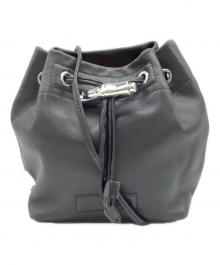 LONGCHAMP（ロンシャン）の古着「巾着ショルダーバッグ」｜ブラック