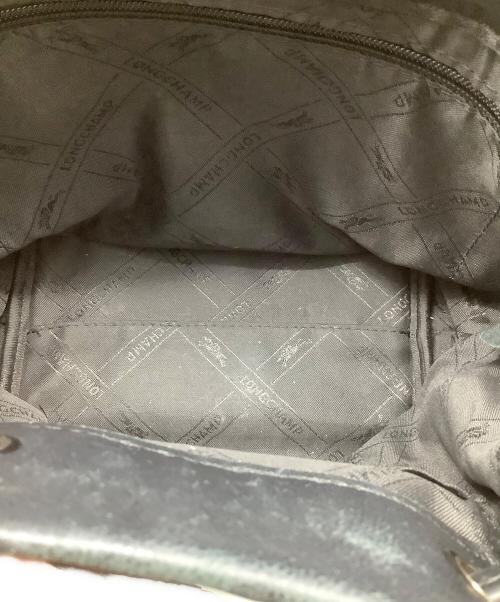 LONGCHAMP（ロンシャン）LONGCHAMP (ロンシャン) 巾着ショルダーバッグ ブラックの古着・服飾アイテム