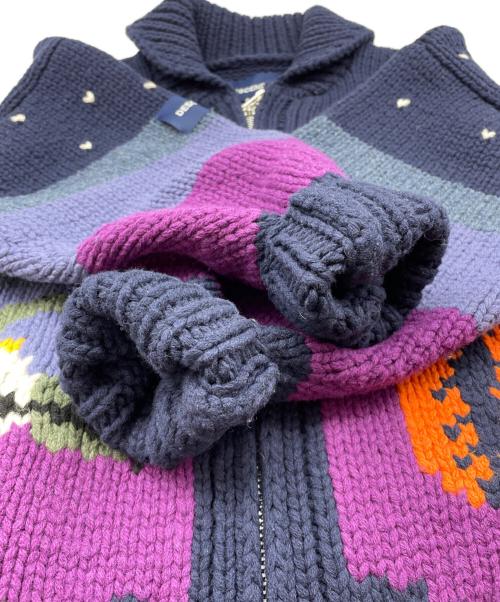 DESCENDANT（ディセンダント）DESCENDANT (ディセンダント) カウチンニットカーディガン ネイビー サイズ:1の古着・服飾アイテム