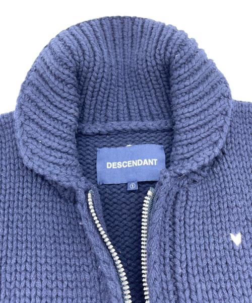 DESCENDANT（ディセンダント）DESCENDANT (ディセンダント) カウチンニットカーディガン ネイビー サイズ:1の古着・服飾アイテム