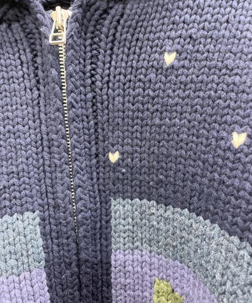 DESCENDANT（ディセンダント）DESCENDANT (ディセンダント) カウチンニットカーディガン ネイビー サイズ:1の古着・服飾アイテム