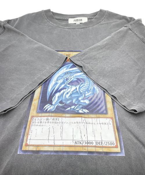 PUBLUX（パブリュクス）PUBLUX (パブリュクス) 遊戯王 (ユウギオウ) 半袖カットソー ブラック サイズ:Mの古着・服飾アイテム