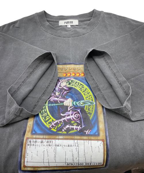 PUBLUX（パブリュクス）PUBLUX (パブリュクス) 遊戯王 (ユウギオウ) 半袖カットソー ブラック サイズ:Lの古着・服飾アイテム
