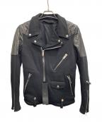 Moonage Devilmentムーンエイジデビルメント）の古着「ライダースジャケット」｜ブラック