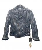 Moonage Devilmentムーンエイジデビルメント）の古着「レザージャケット」｜ブラック