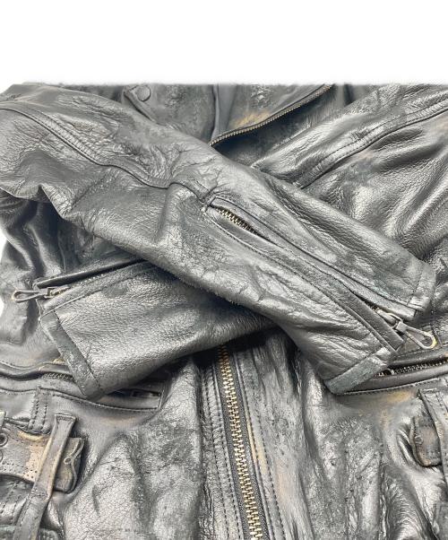 Moonage Devilment（ムーンエイジデビルメント）Moonage Devilment (ムーンエイジデビルメント) レザージャケット ブラック サイズ:46 未使用品の古着・服飾アイテム