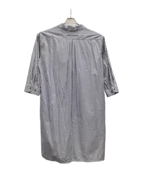 ticca（ティッカ）ticca (ティッカ) 長袖ワンピース ホワイト×ネイビー サイズ:Fの古着・服飾アイテム