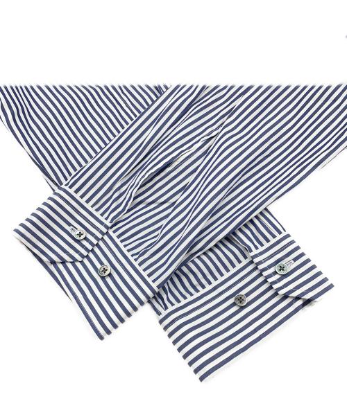 ticca（ティッカ）ticca (ティッカ) 長袖ワンピース ホワイト×ネイビー サイズ:Fの古着・服飾アイテム