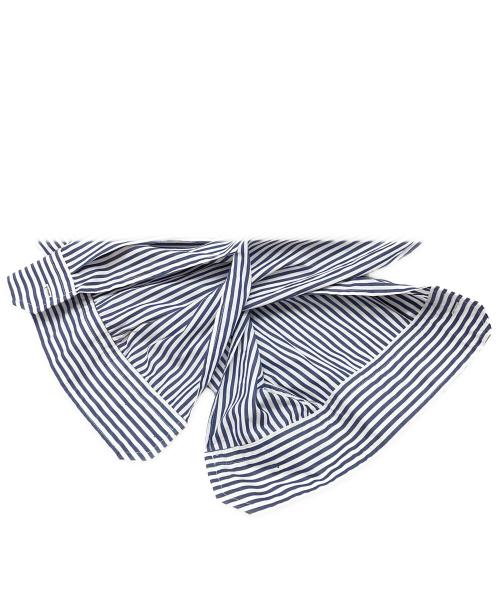 ticca（ティッカ）ticca (ティッカ) 長袖ワンピース ホワイト×ネイビー サイズ:Fの古着・服飾アイテム