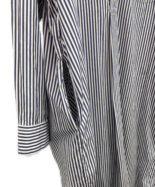 ticca（ティッカ）ticca (ティッカ) 長袖ワンピース ホワイト×ネイビー サイズ:Fの古着・服飾アイテム