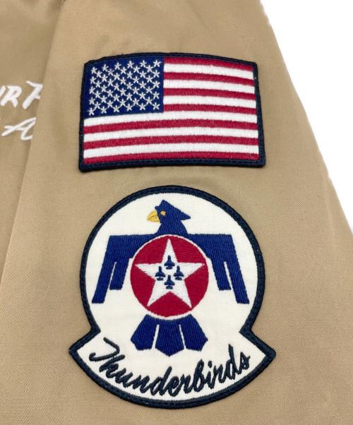 AVIREX（アヴィレックス）AVIREX (アヴィレックス) G9 MOD USAF THUNDERBIRDS ベージュ サイズ:XLの古着・服飾アイテム