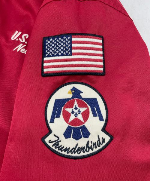 AVIREX（アヴィレックス）AVIREX (アヴィレックス) G9 MOD USAF THUNDERBIRDS レッド サイズ:2XLの古着・服飾アイテム