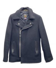 Schott（ショット）の古着「ジップフロントPコート」｜ブラック