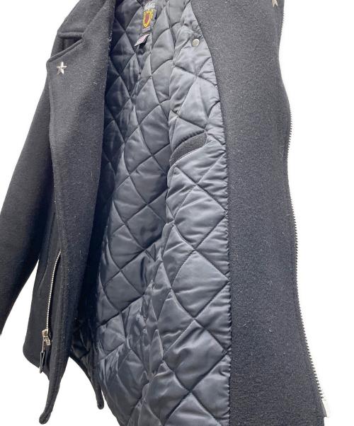 Schott（ショット）Schott (ショット) ジップフロントPコート ブラック サイズ:30の古着・服飾アイテム