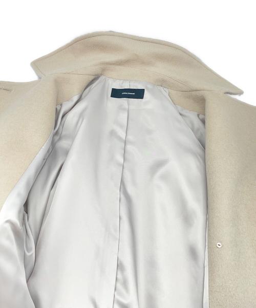 JOURNAL STANDARD（ジャーナルスタンダード）JOURNAL STANDARD (ジャーナルスタンダード) ウールアンゴラバルカラーミドル コート アイボリー サイズ:38の古着・服飾アイテム