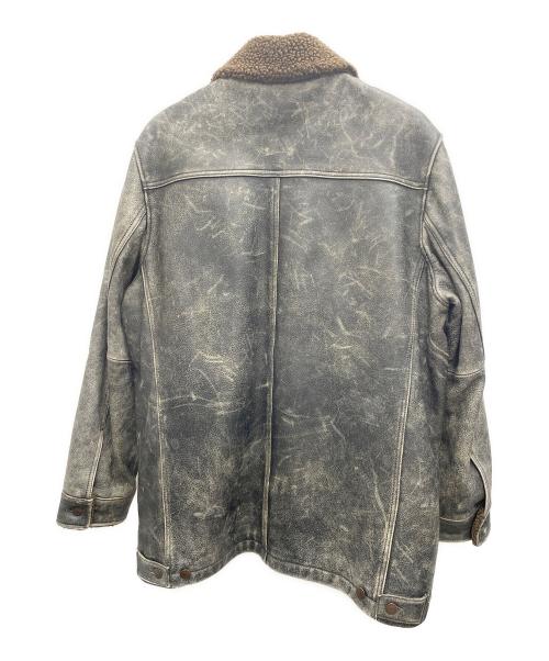 GAP（ギャップ）GAP (ギャップ) レザーコート ブラック サイズ:Lの古着・服飾アイテム