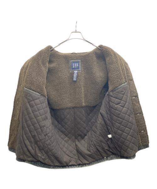 GAP（ギャップ）GAP (ギャップ) レザーコート ブラック サイズ:Lの古着・服飾アイテム