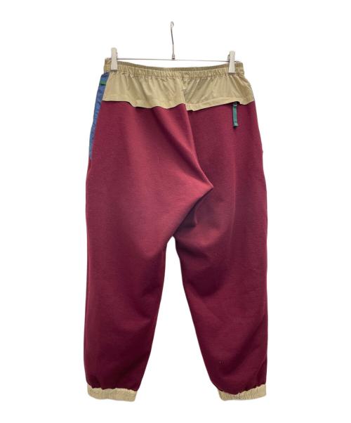 kolor/BEACON（カラービーコン）kolor/BEACON (カラービーコン) トラックパンツ レッド×ベージュ×ブルー サイズ:1の古着・服飾アイテム