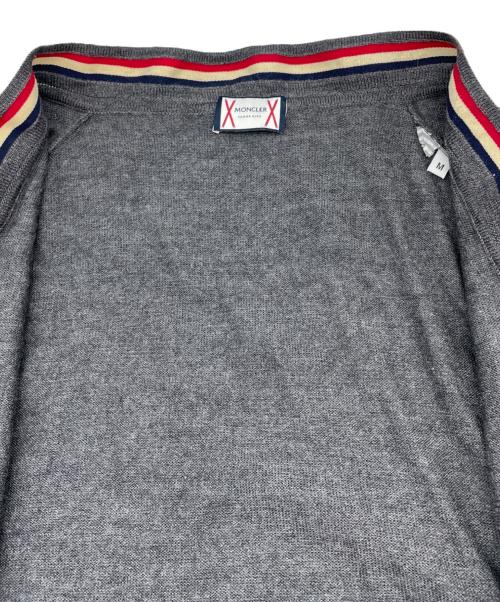 MONCLER（モンクレール）MONCLER (モンクレール) ニットカーディガン グレー サイズ:Mの古着・服飾アイテム