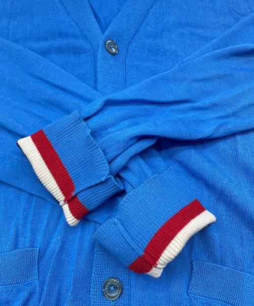 MONCLER（モンクレール）MONCLER (モンクレール) Vネックカーディガン スカイブルー サイズ:Ｌの古着・服飾アイテム