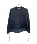 MONCLERモンクレール）の古着「切替ニット」｜ブラック