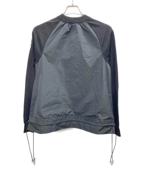 MONCLER（モンクレール）MONCLER (モンクレール) 切替ニット ブラック サイズ:Mの古着・服飾アイテム