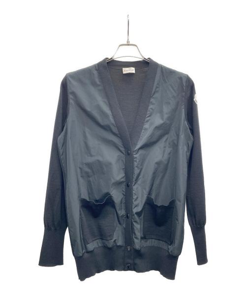 MONCLER V（モンクレール ブイ）MONCLER V (モンクレール ブイ) 切替ニットカーディガン ブラック サイズ:Sの古着・服飾アイテム