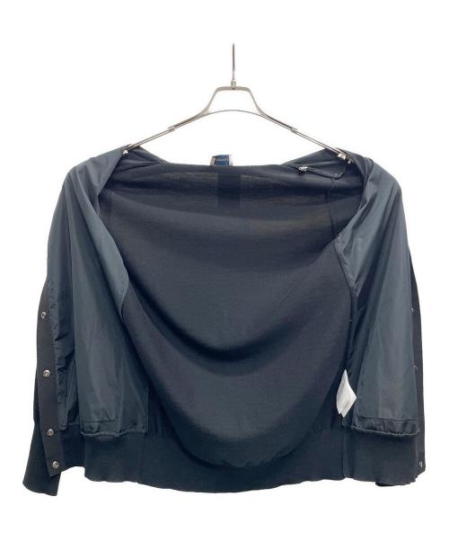 MONCLER V（モンクレール ブイ）MONCLER V (モンクレール ブイ) 切替ニットカーディガン ブラック サイズ:Sの古着・服飾アイテム