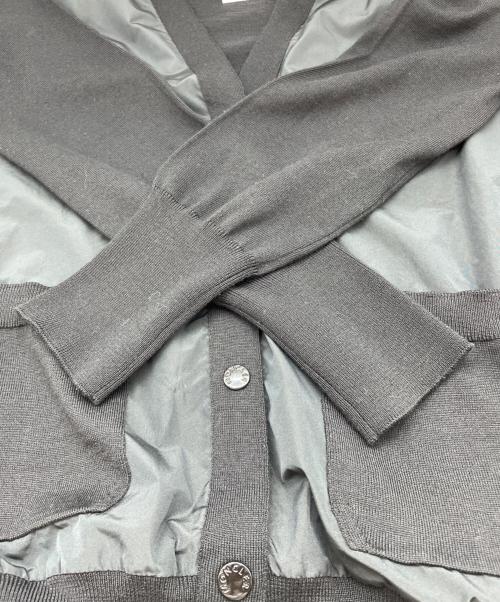 MONCLER V（モンクレール ブイ）MONCLER V (モンクレール ブイ) 切替ニットカーディガン ブラック サイズ:Sの古着・服飾アイテム