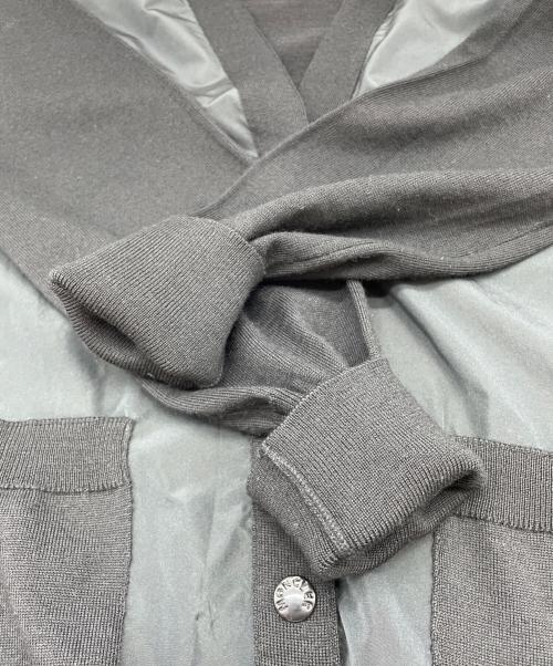 MONCLER V（モンクレール ブイ）MONCLER V (モンクレール ブイ) 切替ニットカーディガン ブラック サイズ:Sの古着・服飾アイテム