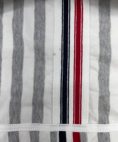 Thom Browne（トムブラウン）Thom Browne (トムブラウン) 半袖Tシャツ ホワイト×グレーの古着・服飾アイテム