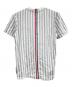Thom Browne (トムブラウン) 半袖Tシャツ ホワイト×グレー：15000円