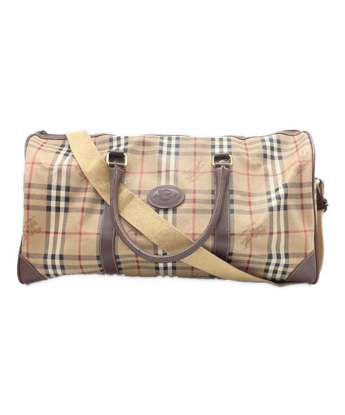 Burberry's（バーバリーズ）Burberry's (バーバリーズ) ボストンバッグ ベージュの古着・服飾アイテム