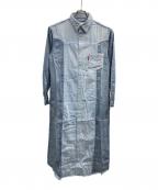 UNGRIDアングリッド）の古着「シャツワンピース」｜インディゴ