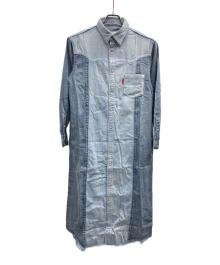 UNGRID（アングリッド）の古着「シャツワンピース」｜インディゴ