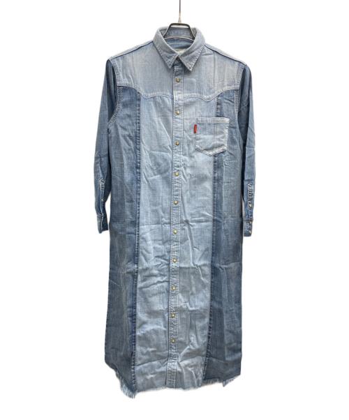 UNGRID（アングリッド）UNGRID (アングリッド) シャツワンピース インディゴ サイズ:F 未使用品の古着・服飾アイテム