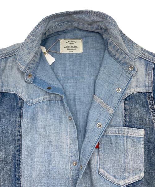 UNGRID（アングリッド）UNGRID (アングリッド) シャツワンピース インディゴ サイズ:F 未使用品の古着・服飾アイテム