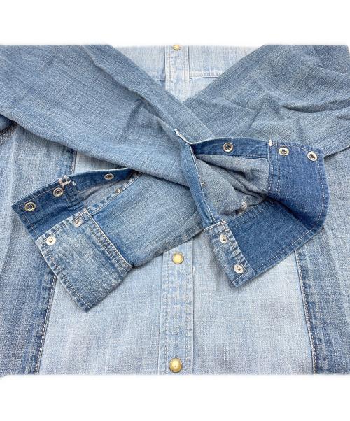 UNGRID（アングリッド）UNGRID (アングリッド) シャツワンピース インディゴ サイズ:F 未使用品の古着・服飾アイテム