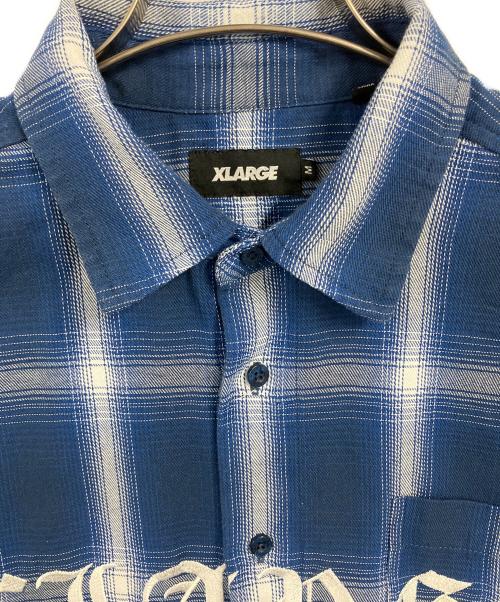 X-LARGE（エクストララージ）X-LARGE (エクストララージ) 半袖シャツ ブルー サイズ:Mの古着・服飾アイテム