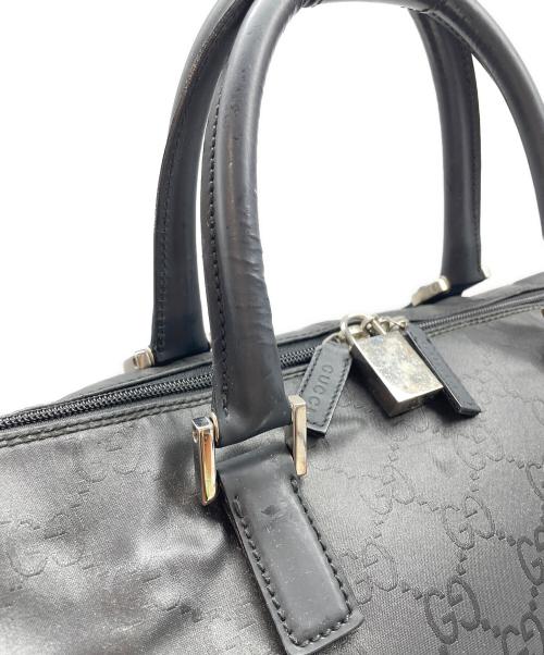 GUCCI（グッチ）GUCCI (グッチ) ボストンバッグ ブラックの古着・服飾アイテム